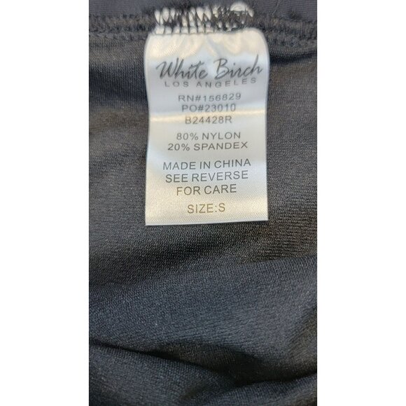 White Birch Swimsuit Black Sassy Open Back One Piece Womens Size Small New - Picture 6 of 9